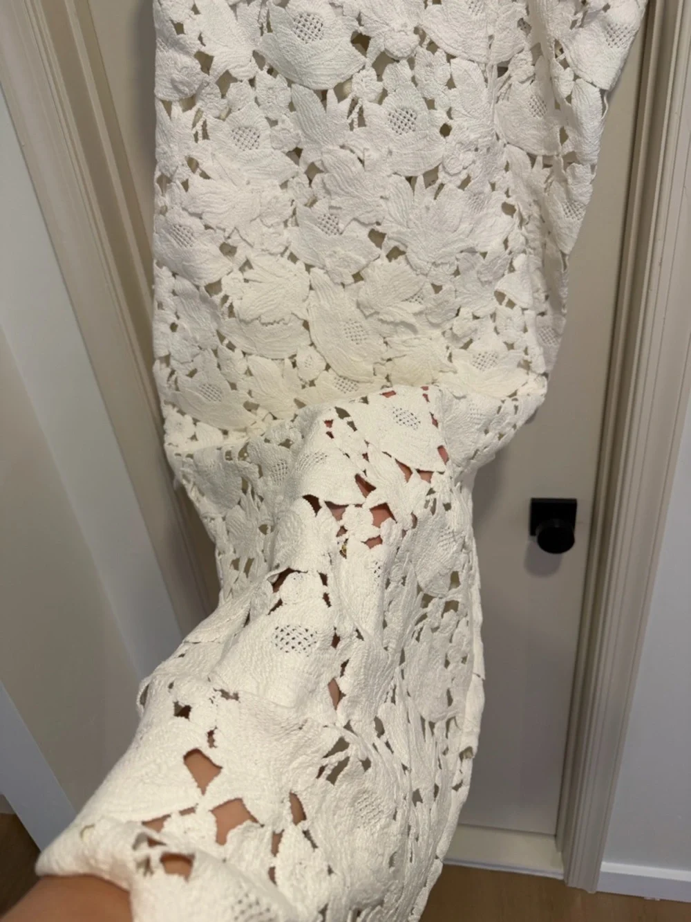 Cult Gaia Kaylina White Strapless Crochet Lace Maxi Dress Size 12 NEW! With tags - Picture 8 of 16